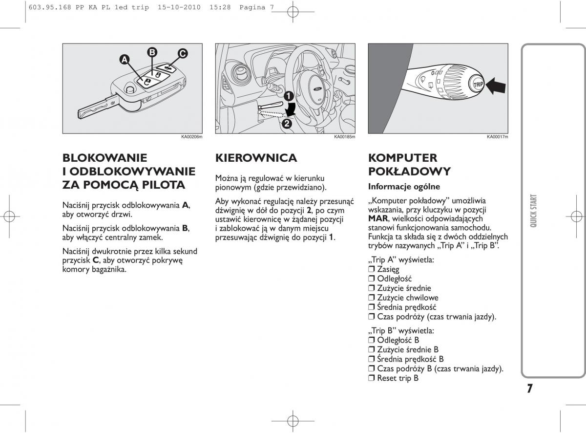 manual  Ford Ka II 2 instrukcja / page 8