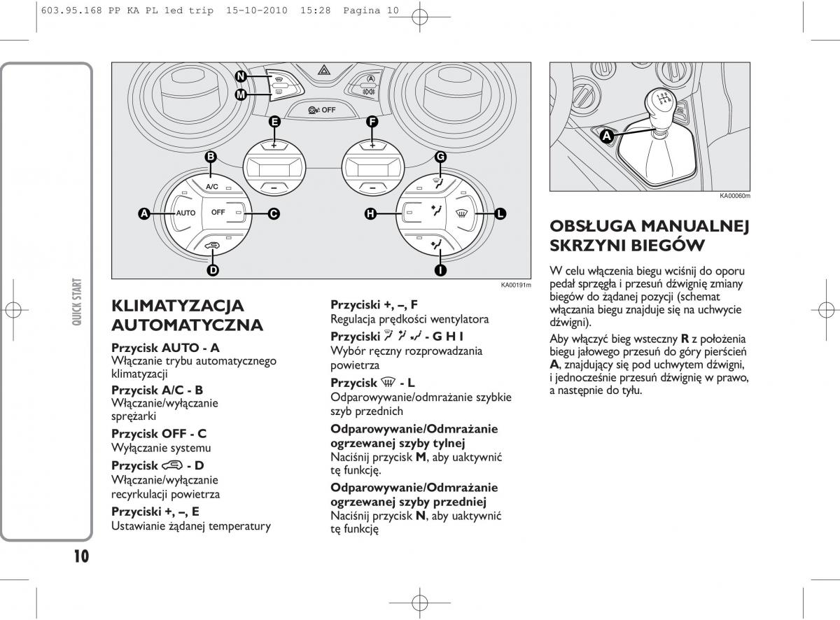 Ford Ka II 2 instrukcja obslugi / page 11