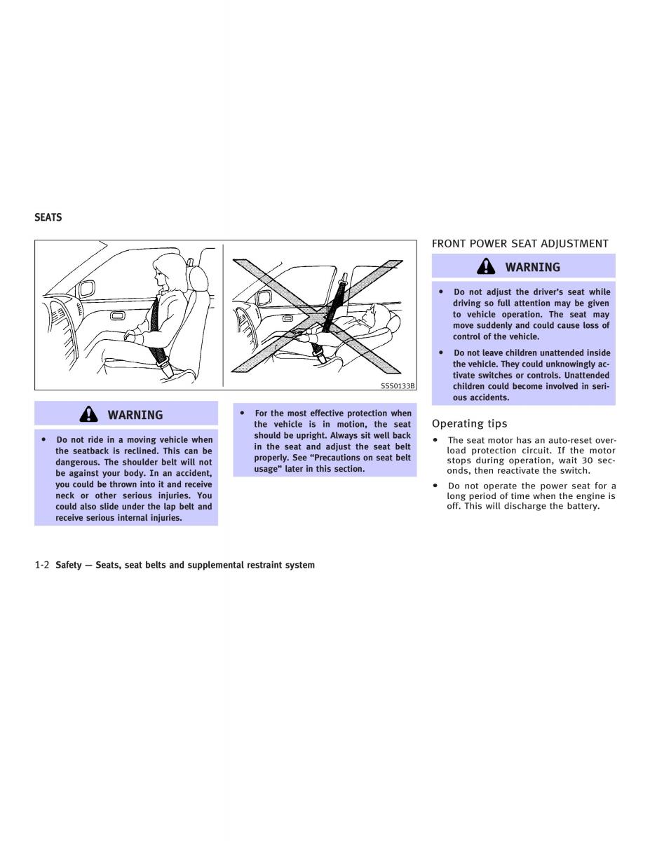 manual  Infiniti Q45 III 3 owners manual / page 12