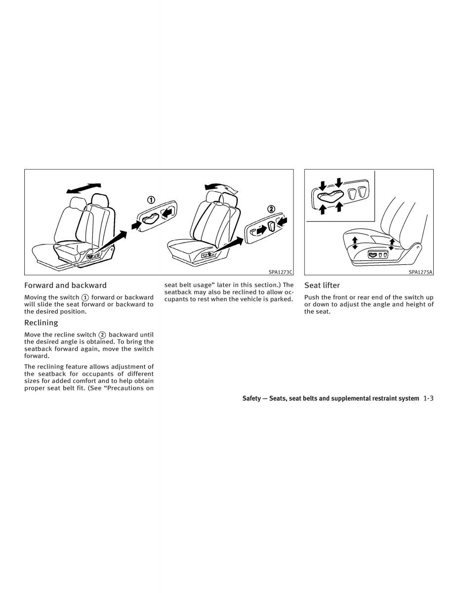 manual  Infiniti Q45 III 3 owners manual / page 13