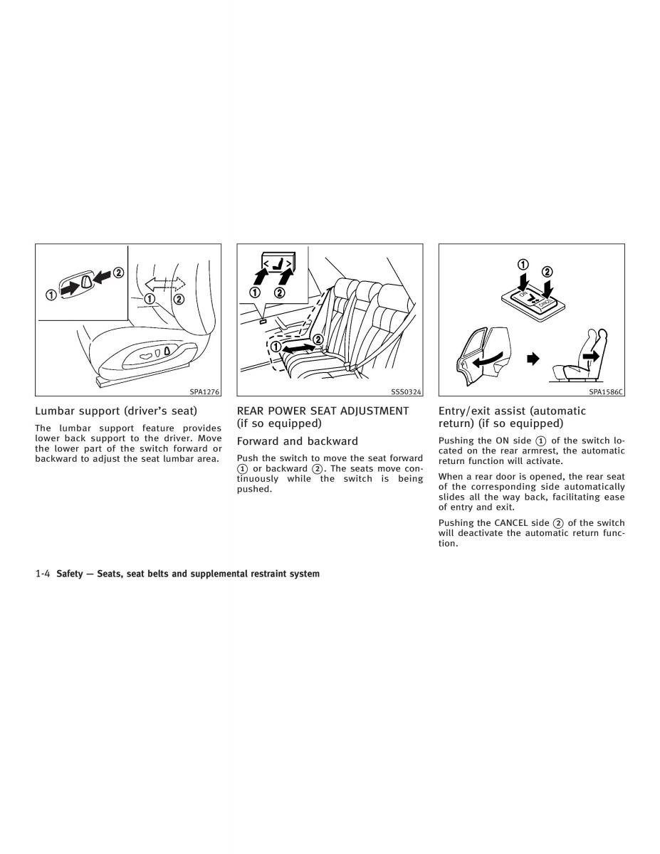manual  Infiniti Q45 III 3 owners manual / page 14