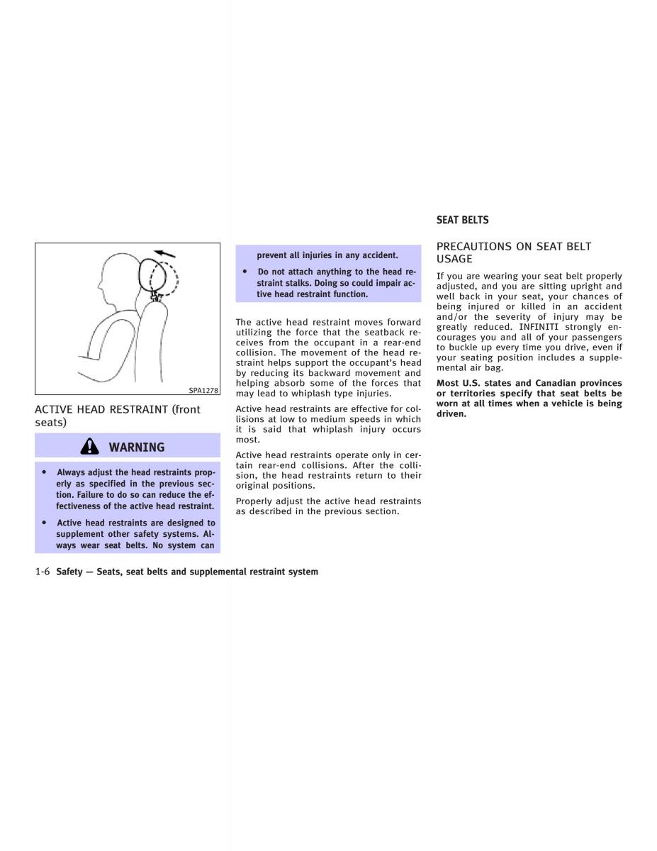 manual  Infiniti Q45 III 3 owners manual / page 16