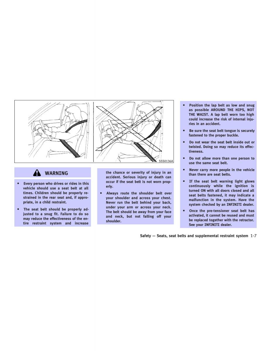 Infiniti Q45 III 3 owners manual / page 17