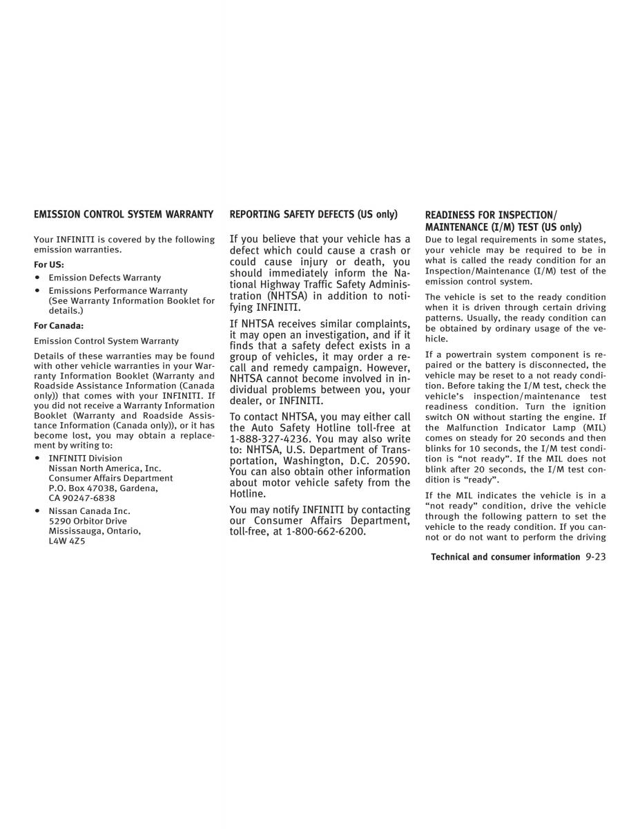 Infiniti Q45 III 3 owners manual / page 317
