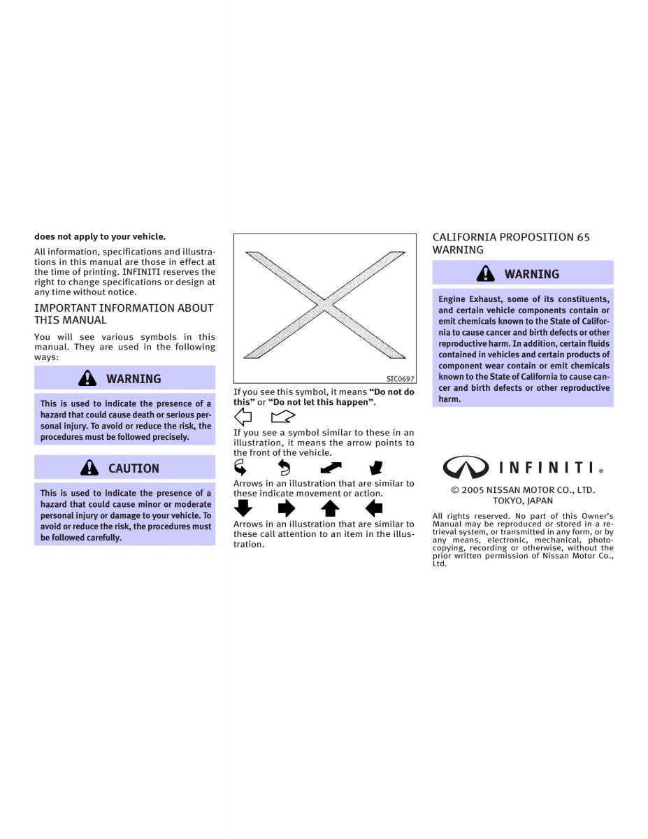 Infiniti Q45 III 3 owners manual / page 2