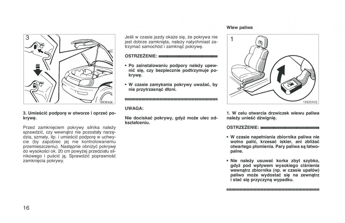 Toyota RAV4 I 1 instrukcja obslugi / page 23