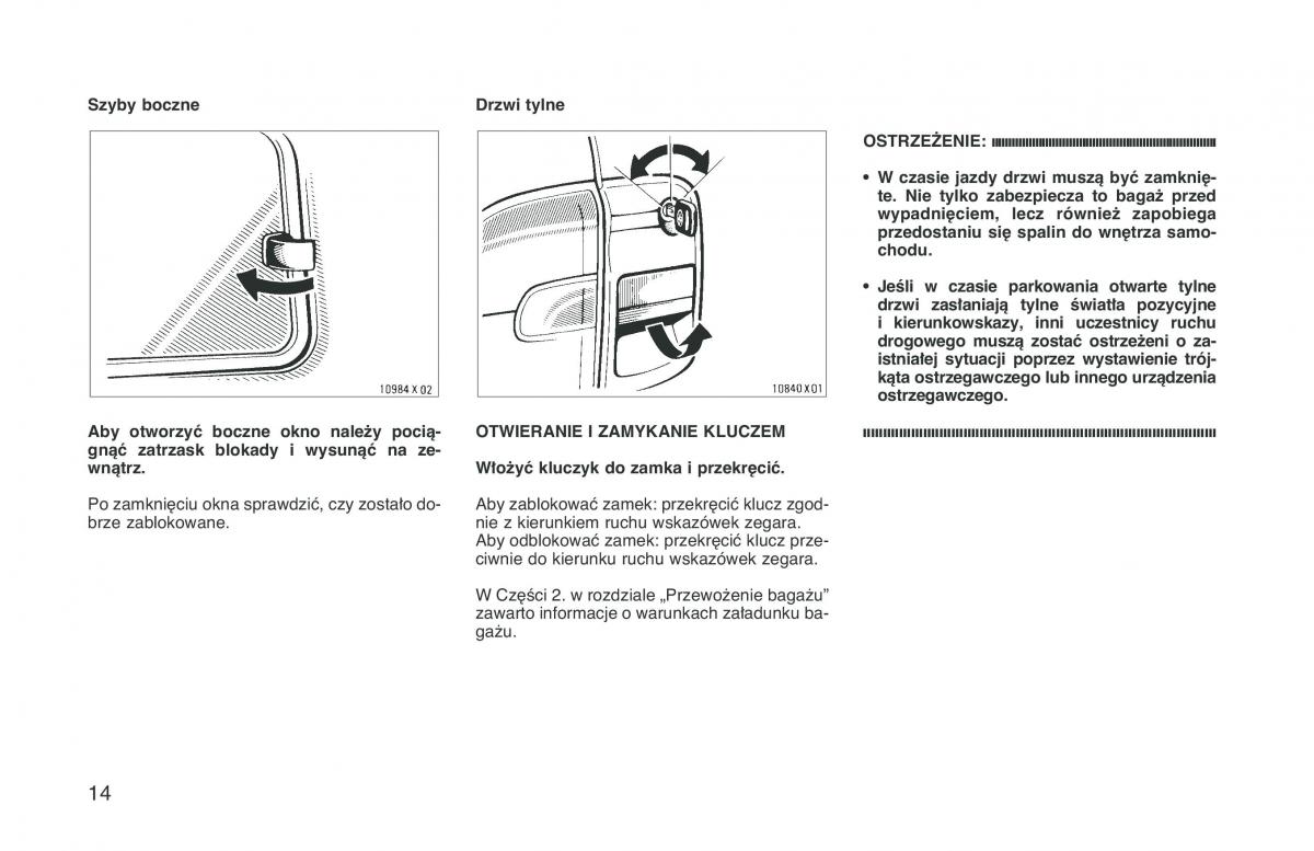 Toyota RAV4 I 1 instrukcja obslugi / page 21