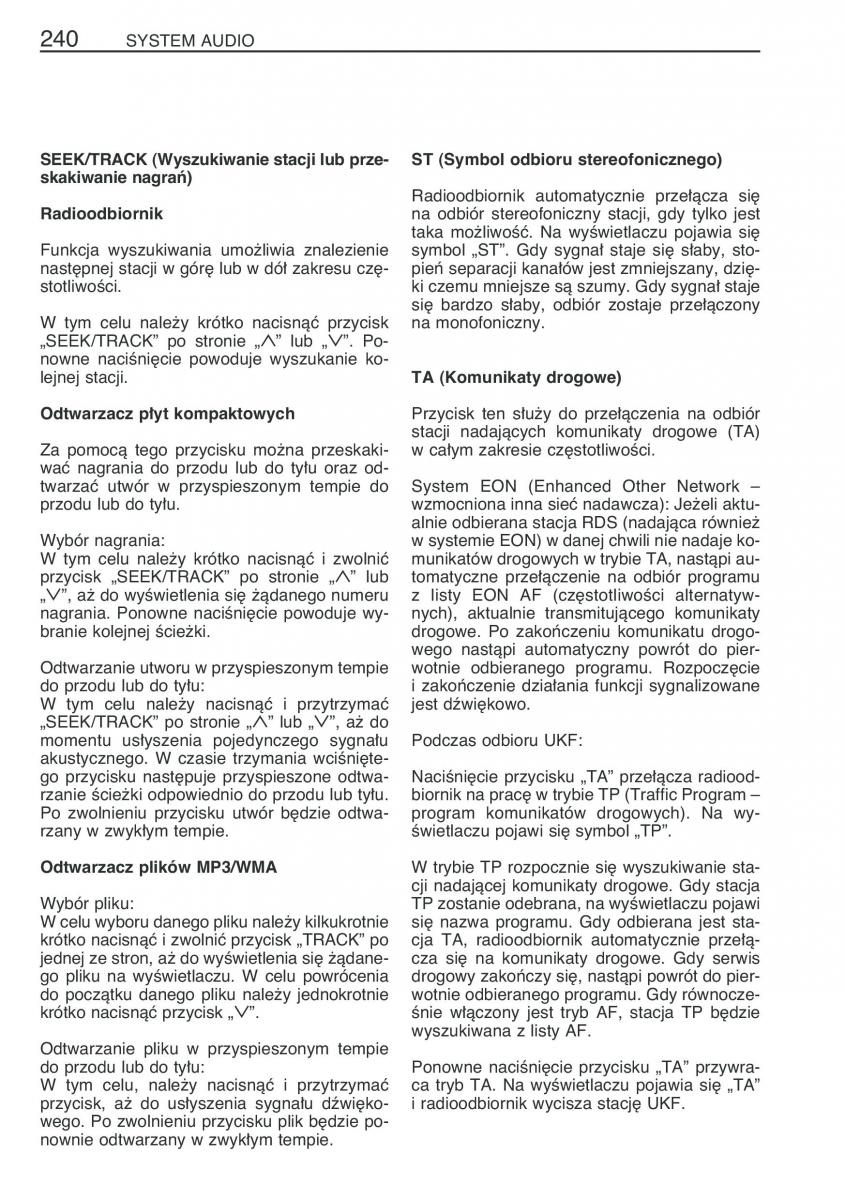 Toyota RAV4 III 3 instrukcja obslugi / page 251