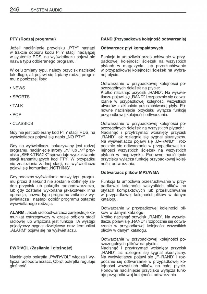 Toyota RAV4 III 3 instrukcja obslugi / page 257