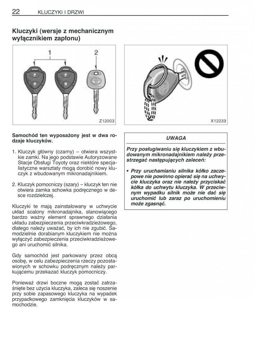 Toyota RAV4 III 3 instrukcja obslugi / page 33
