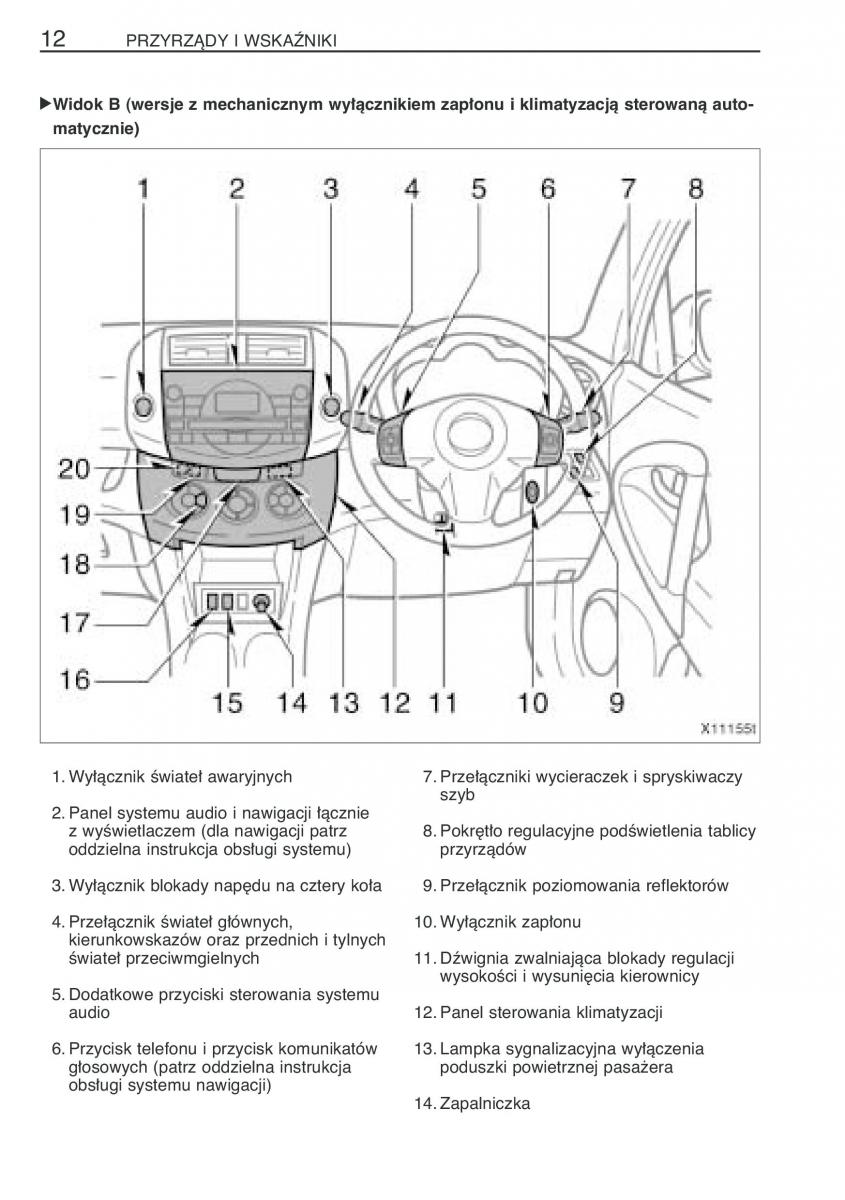 Toyota RAV4 III 3 instrukcja obslugi / page 23