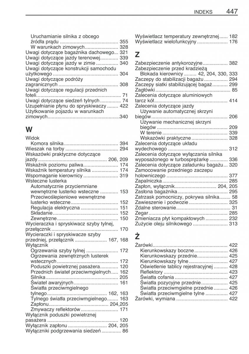 Toyota RAV4 III 3 instrukcja obslugi / page 458