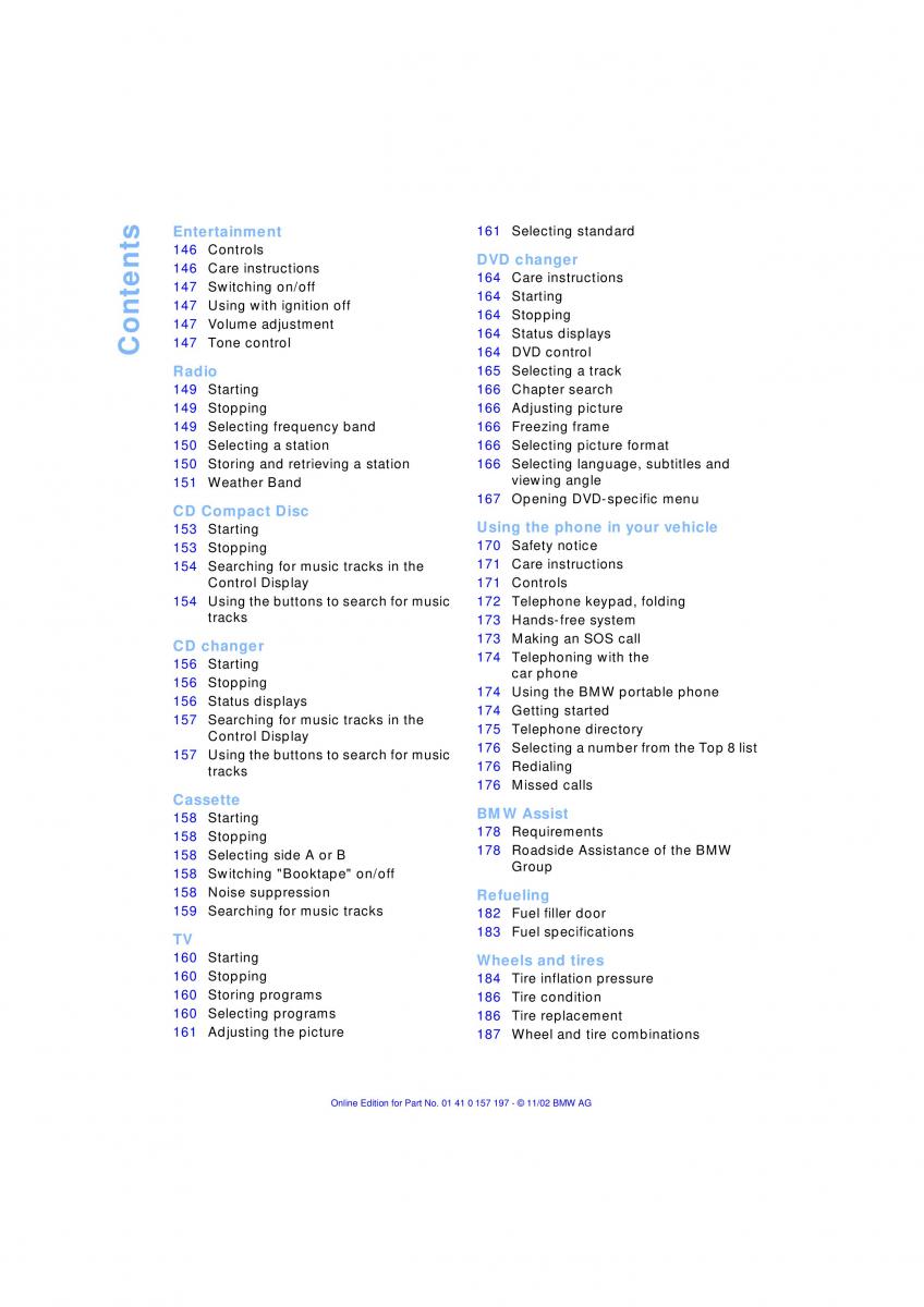 BMW 7 E65 owners manual / page 6