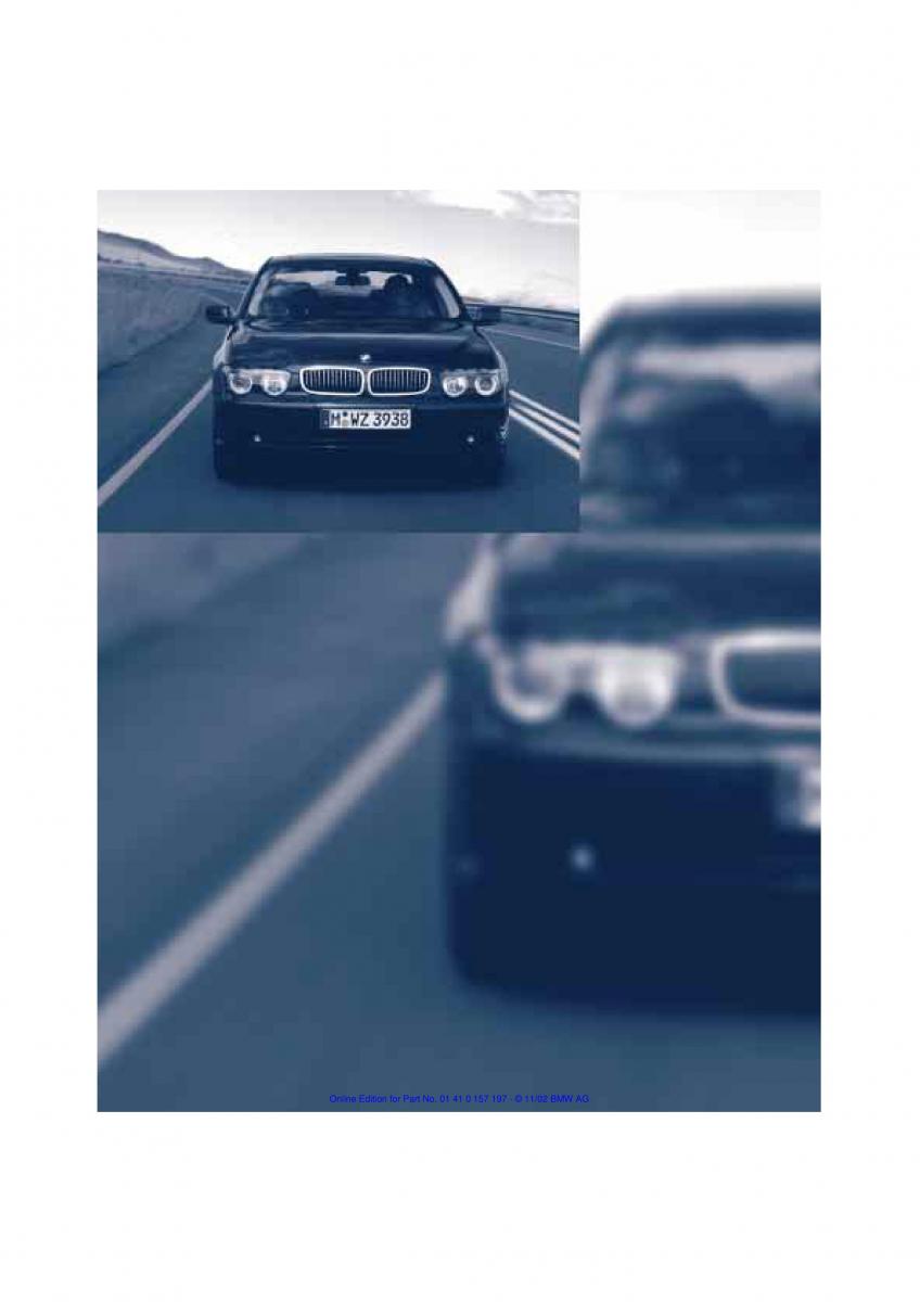 BMW 7 E65 owners manual / page 12