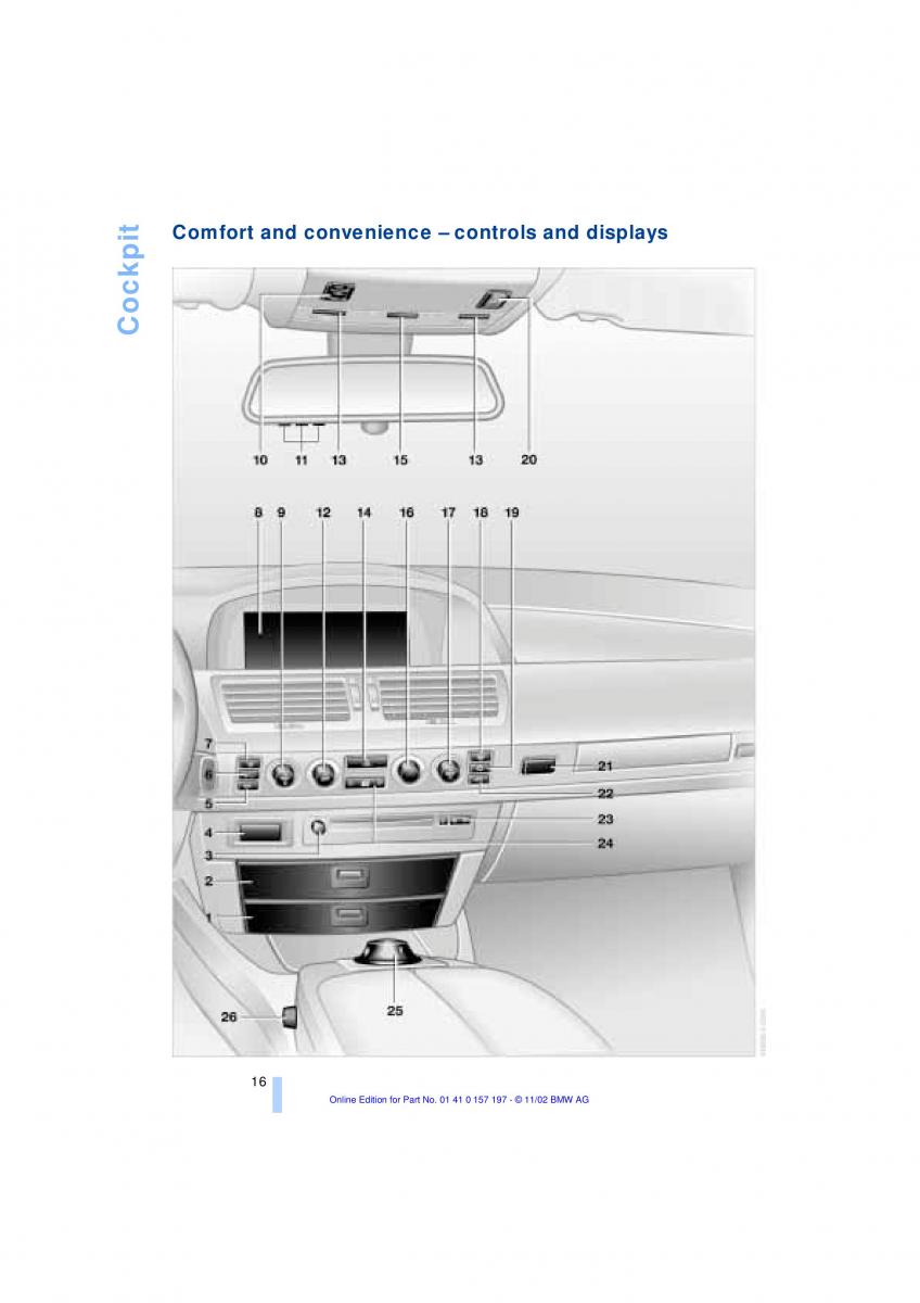 BMW 7 E65 owners manual / page 18