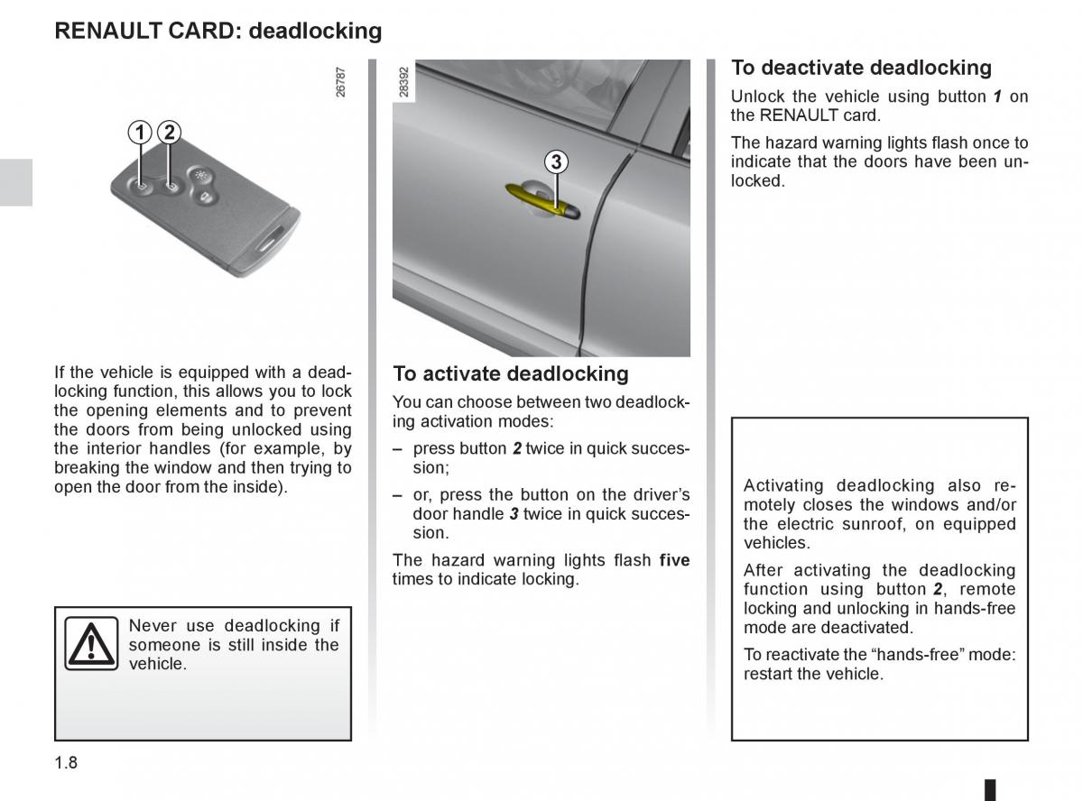 Renault Megane III 3 RS owners manual / page 14