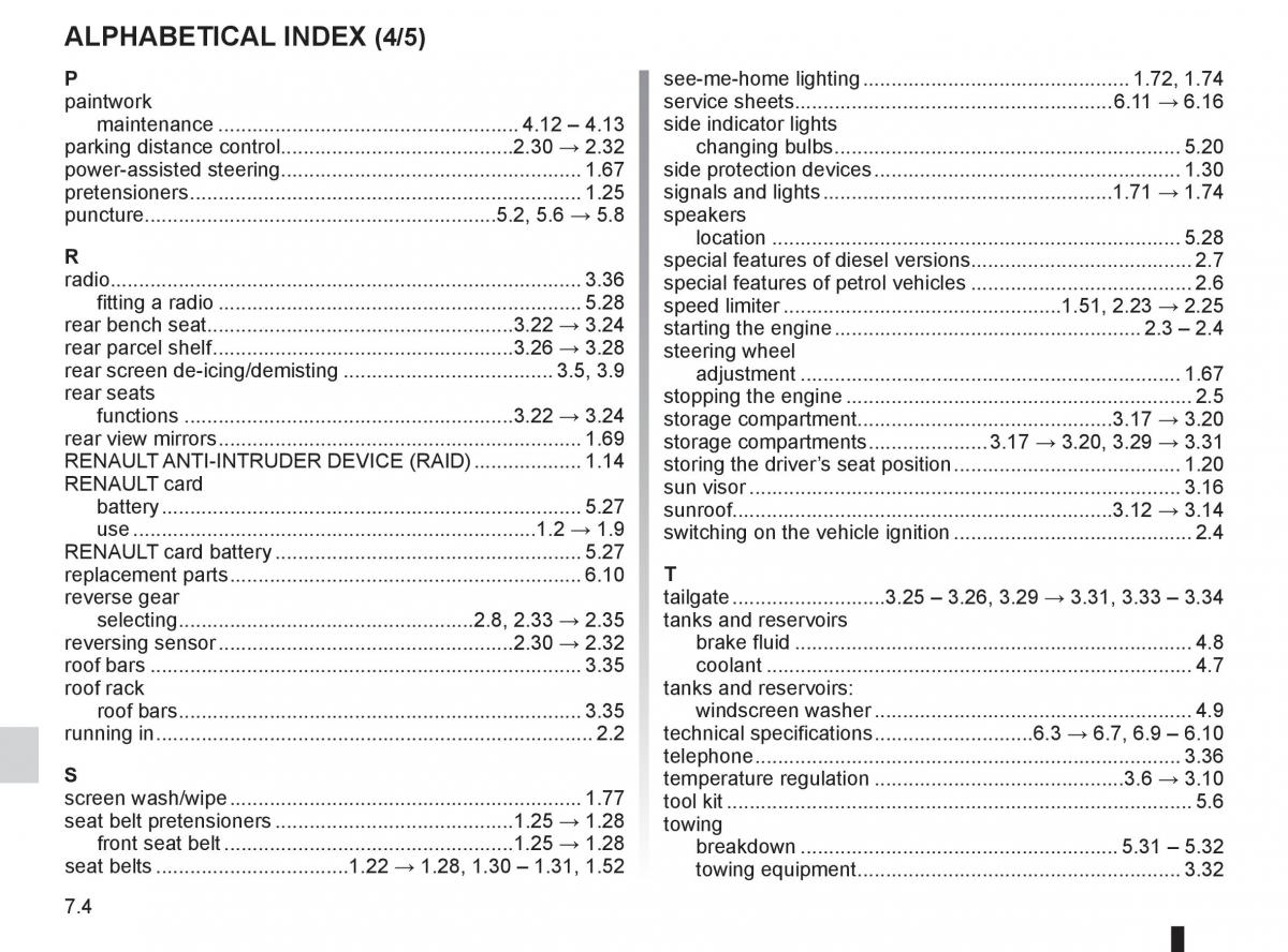 Renault Megane III 3 RS owners manual / page 236