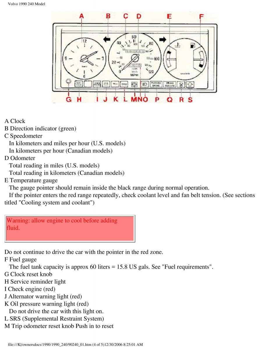 Volvo 240 owners manual / page 8