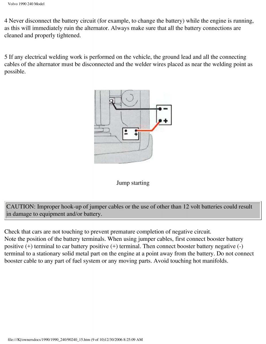 Volvo 240 owners manual / page 101