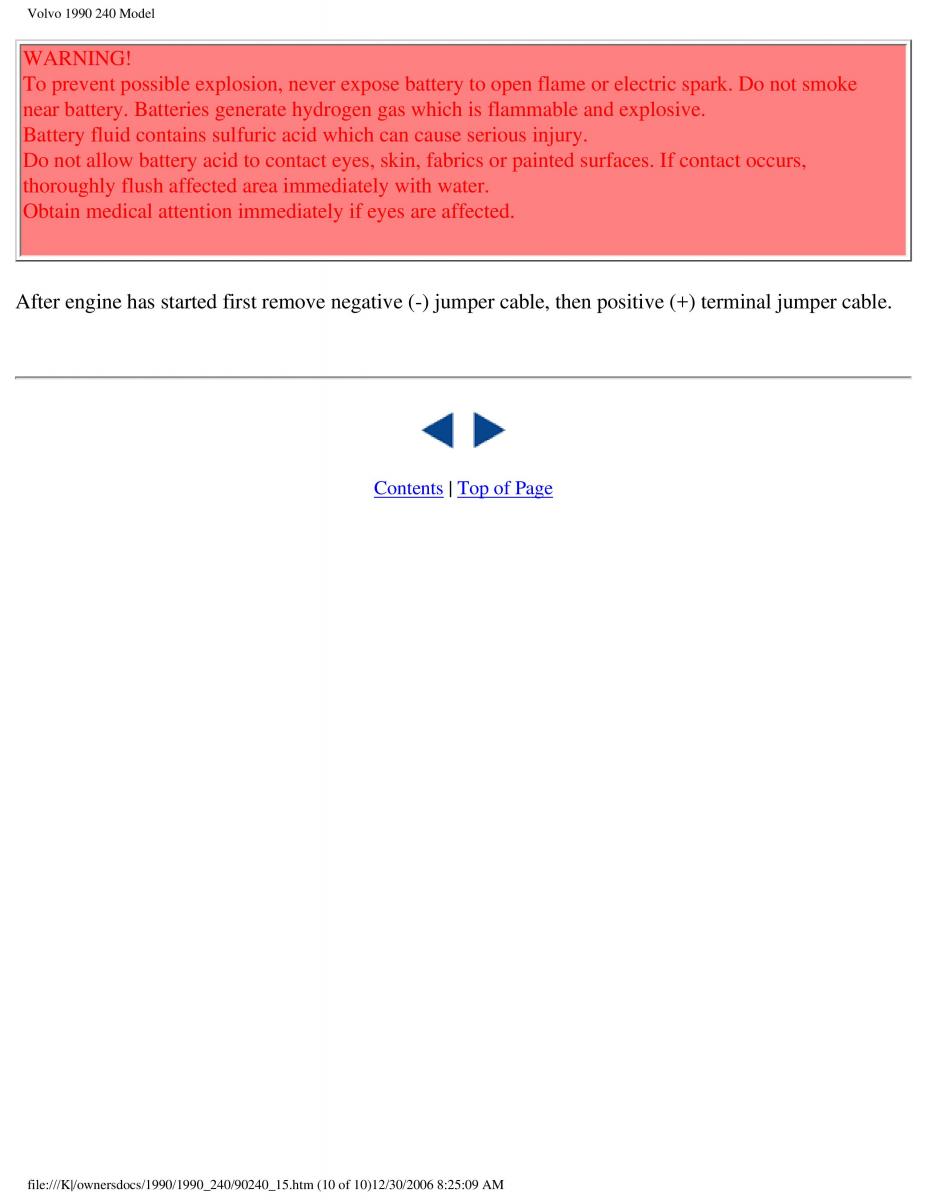 Volvo 240 owners manual / page 102