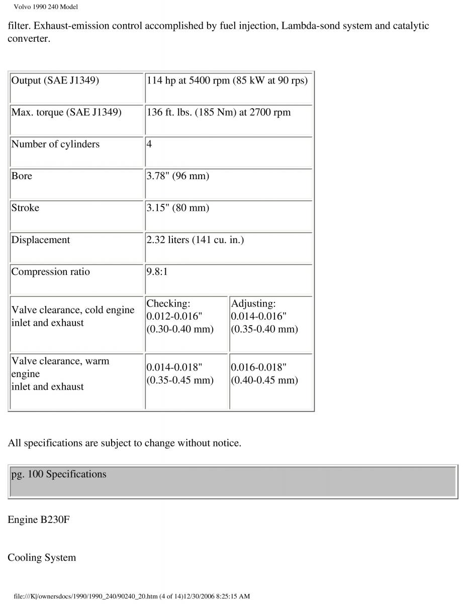 Volvo 240 owners manual / page 133