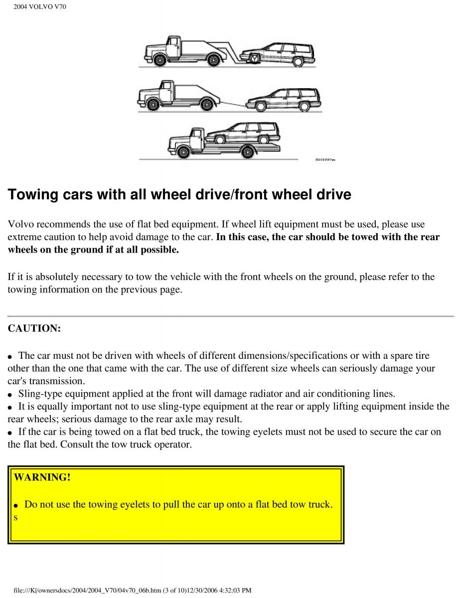 Volvo V70 II 2 owners manual / page 152