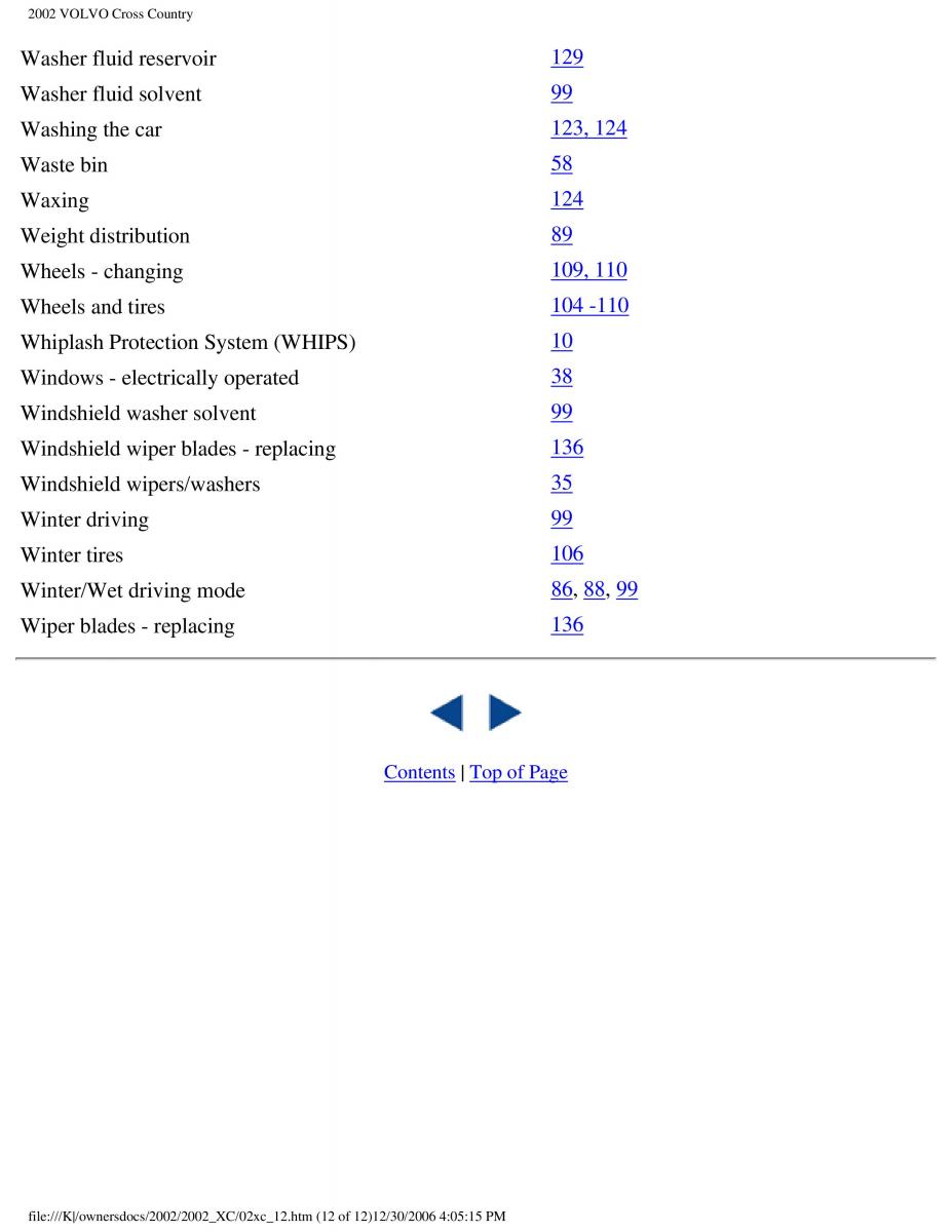 Volvo XC70 Cross Country owners manual / page 252