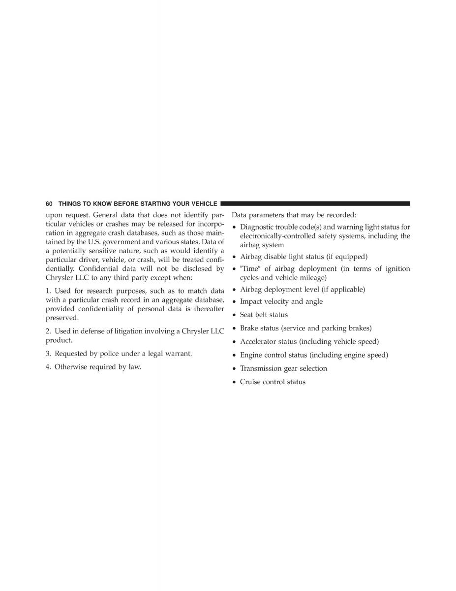 Jeep Wrangler TJ 2007 owners manual / page 62