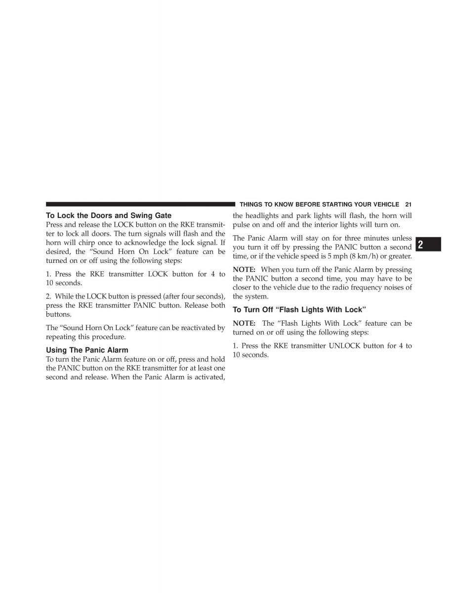 Jeep Wrangler TJ 2007 owners manual / page 23