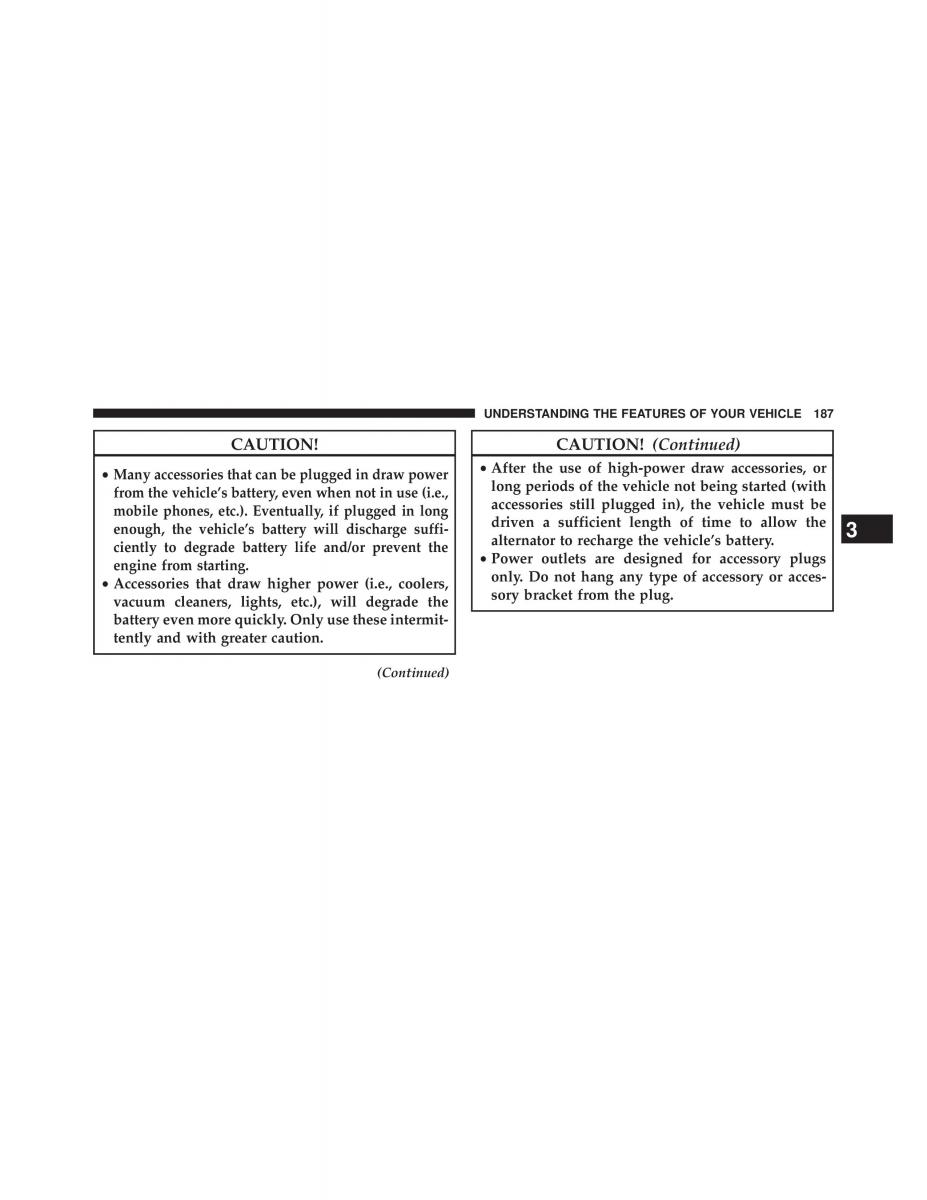 Jeep Wrangler TJ 2013 owners manual / page 189