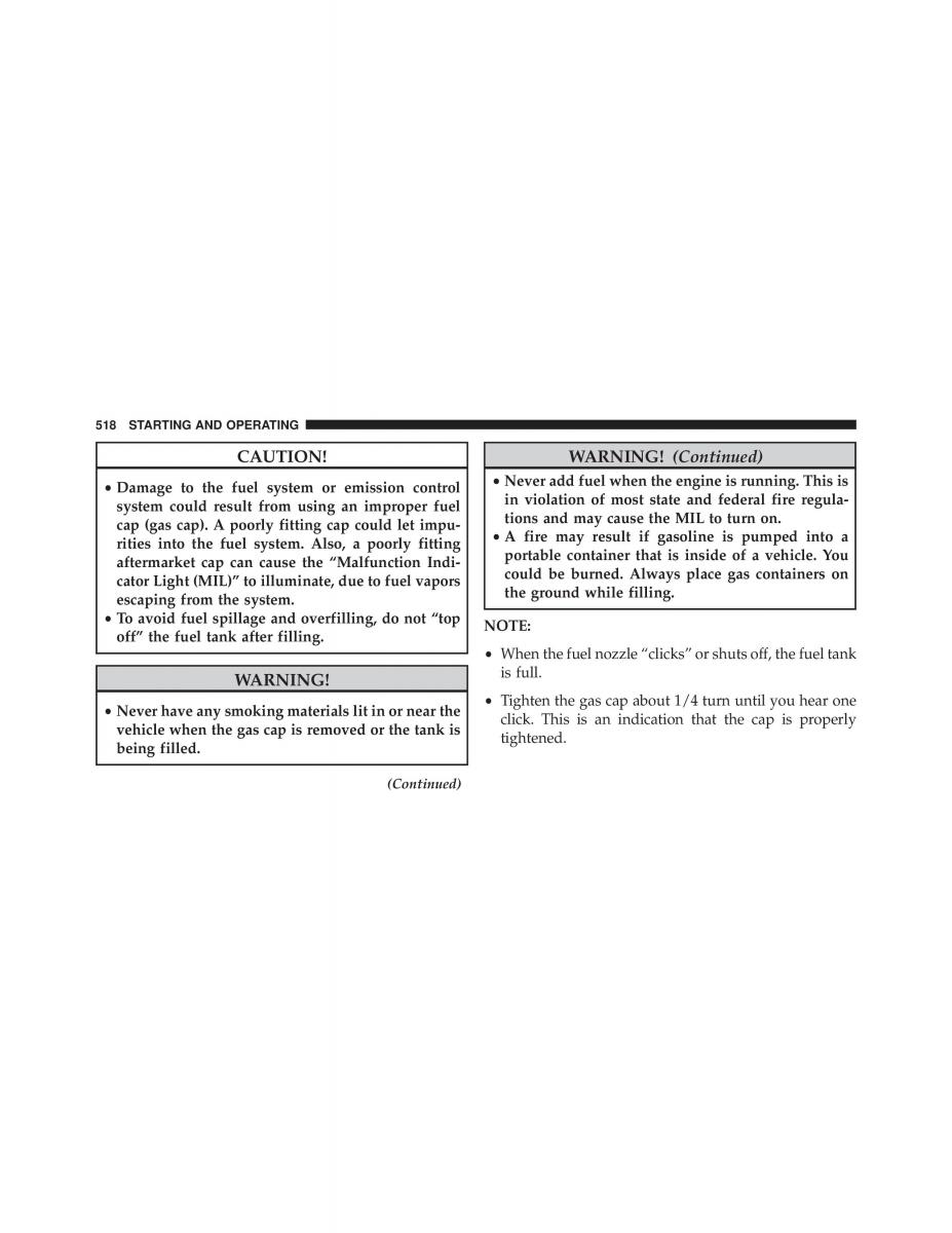 Jeep Wrangler TJ 2013 owners manual / page 520