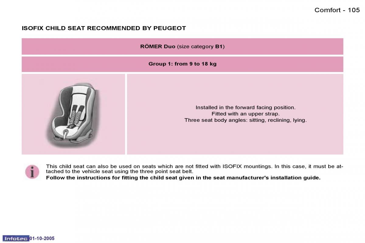 Peugeot 1007 owners manual / page 8