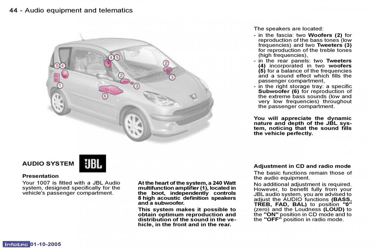 instrukcja obsługi Peugeot 1007 Peugeot 1007 owners manual / page 96