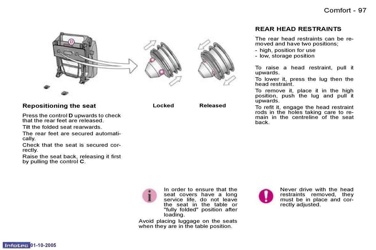 Peugeot 1007 owners manual / page 130