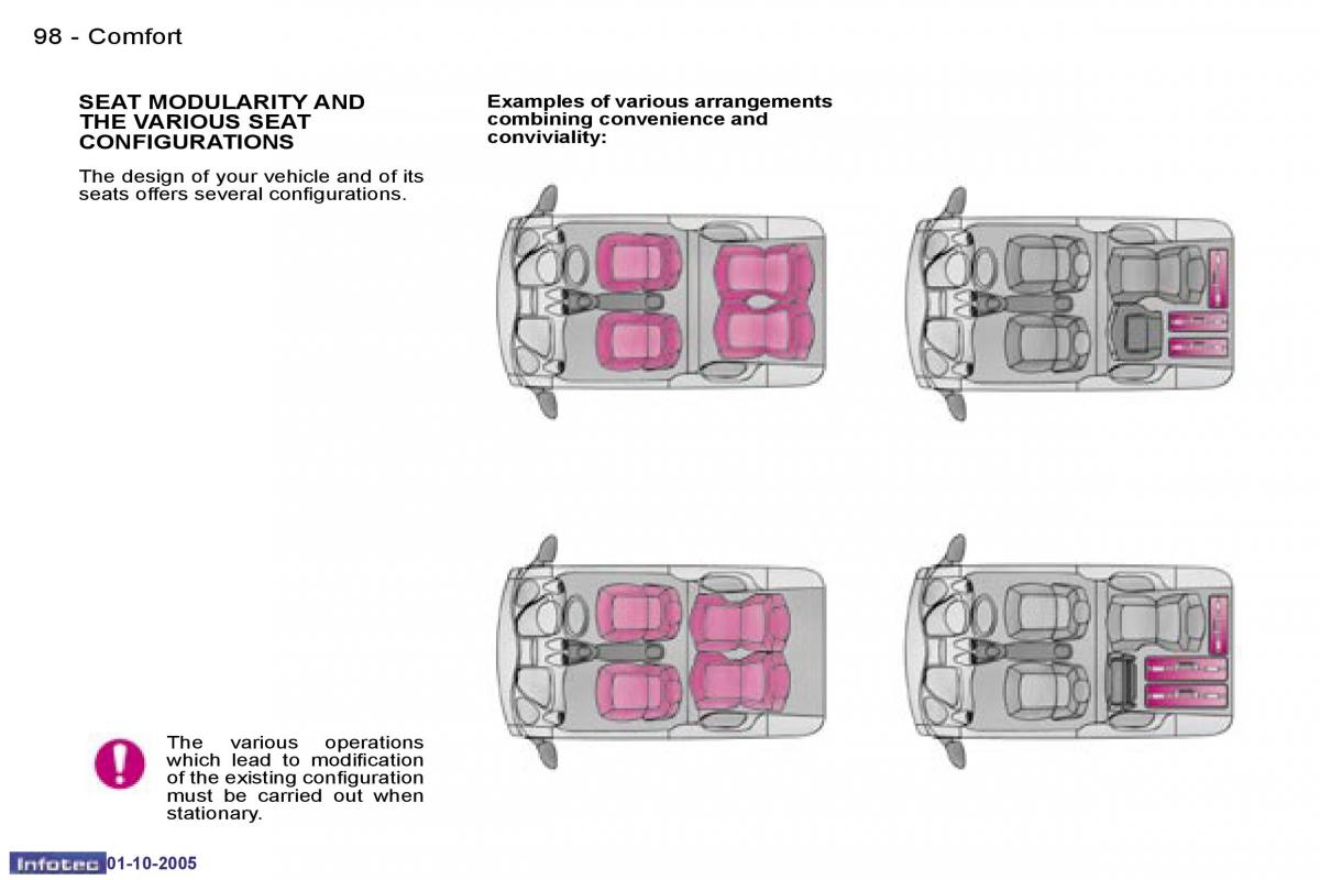 Peugeot 1007 owners manual / page 131