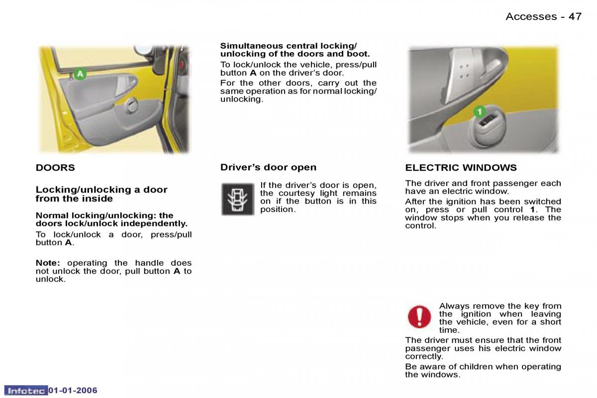 manual  Peugeot 107 owners manual / page 40
