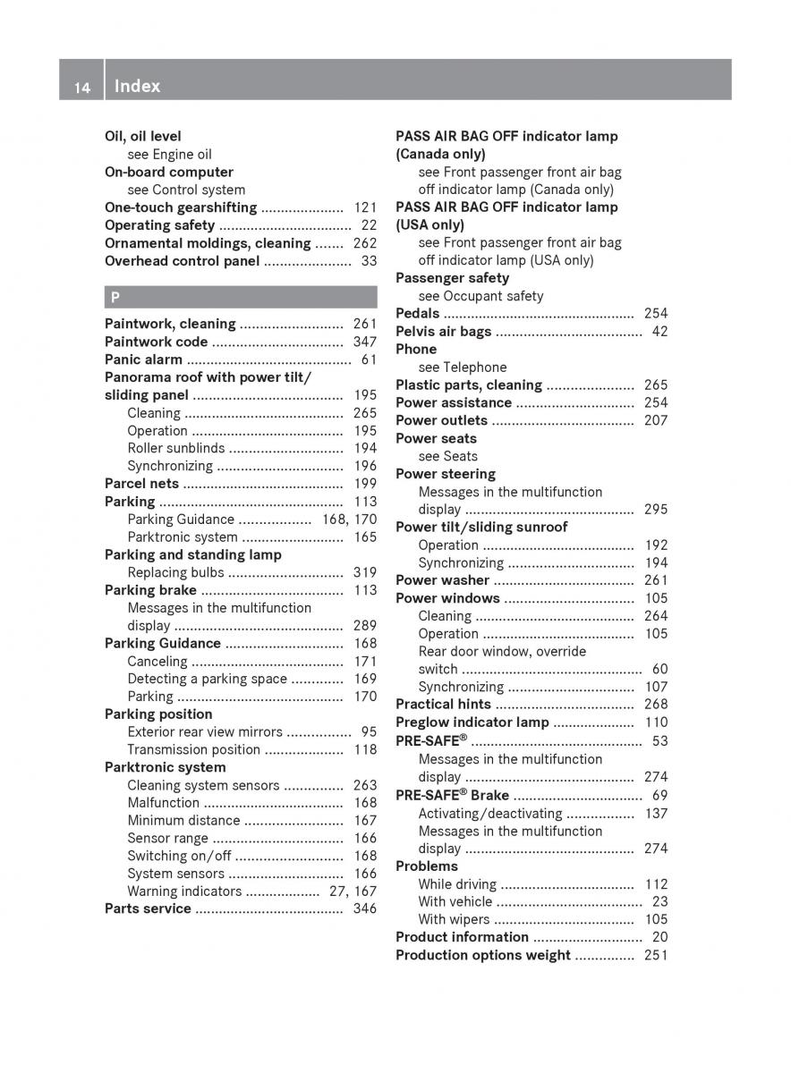 Mercedes Benz E Class W212 2010 owners manual / page 16