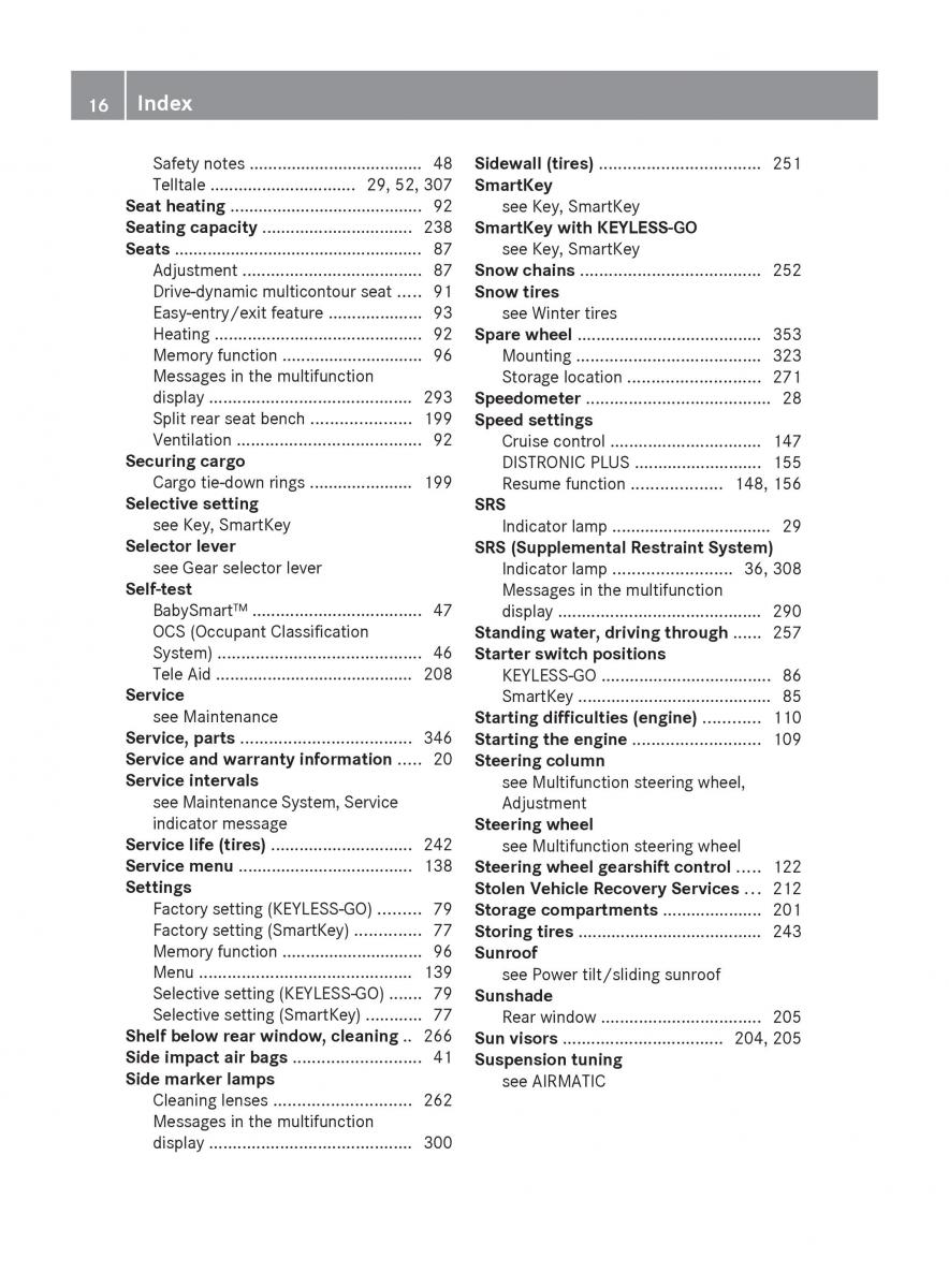 Mercedes Benz E Class W212 2010 owners manual / page 18