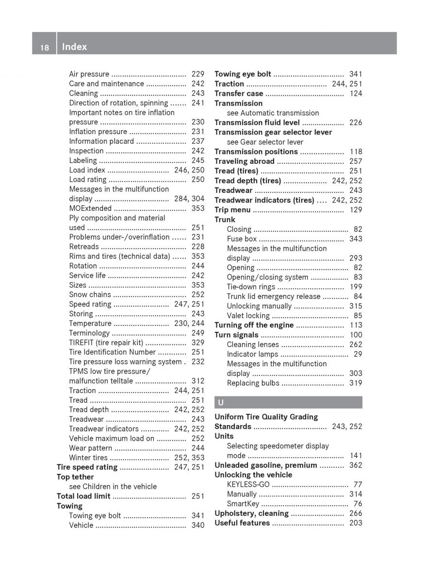 Mercedes Benz E Class W212 2010 owners manual / page 20