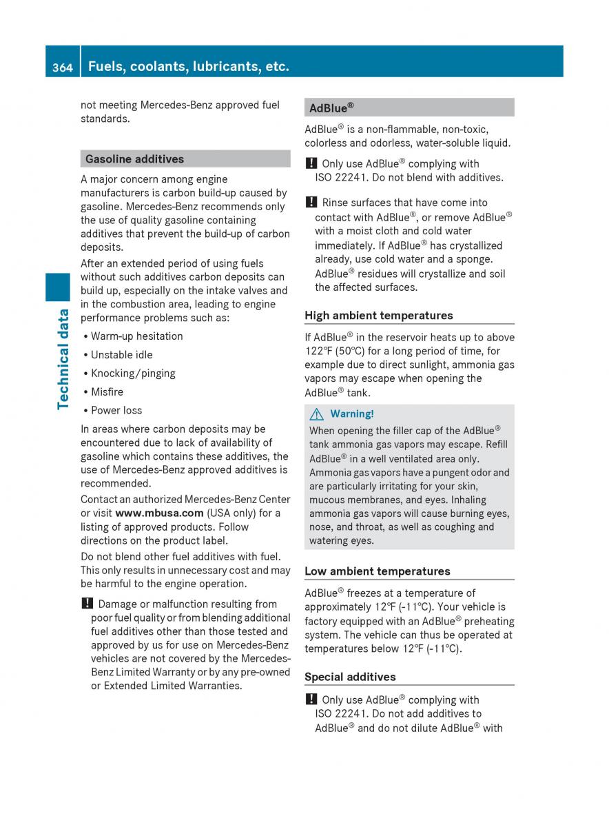 Mercedes Benz E Class W212 2010 owners manual / page 366