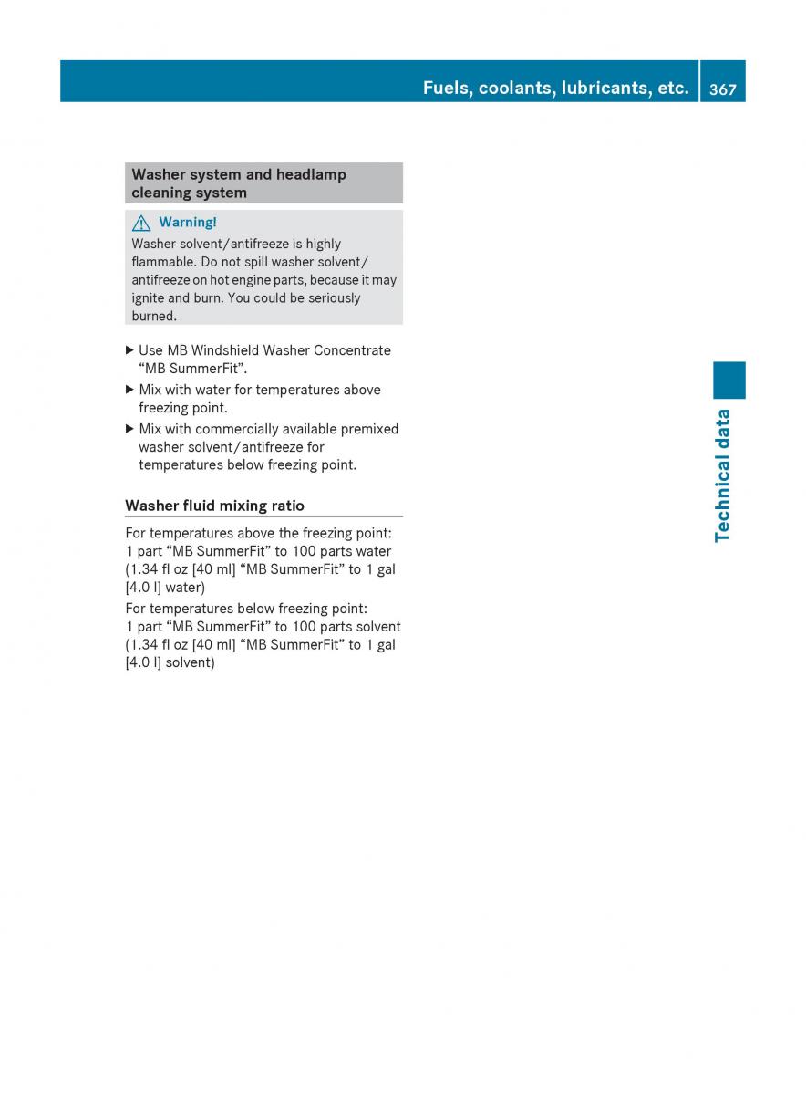 Mercedes Benz E Class W212 2010 owners manual / page 369