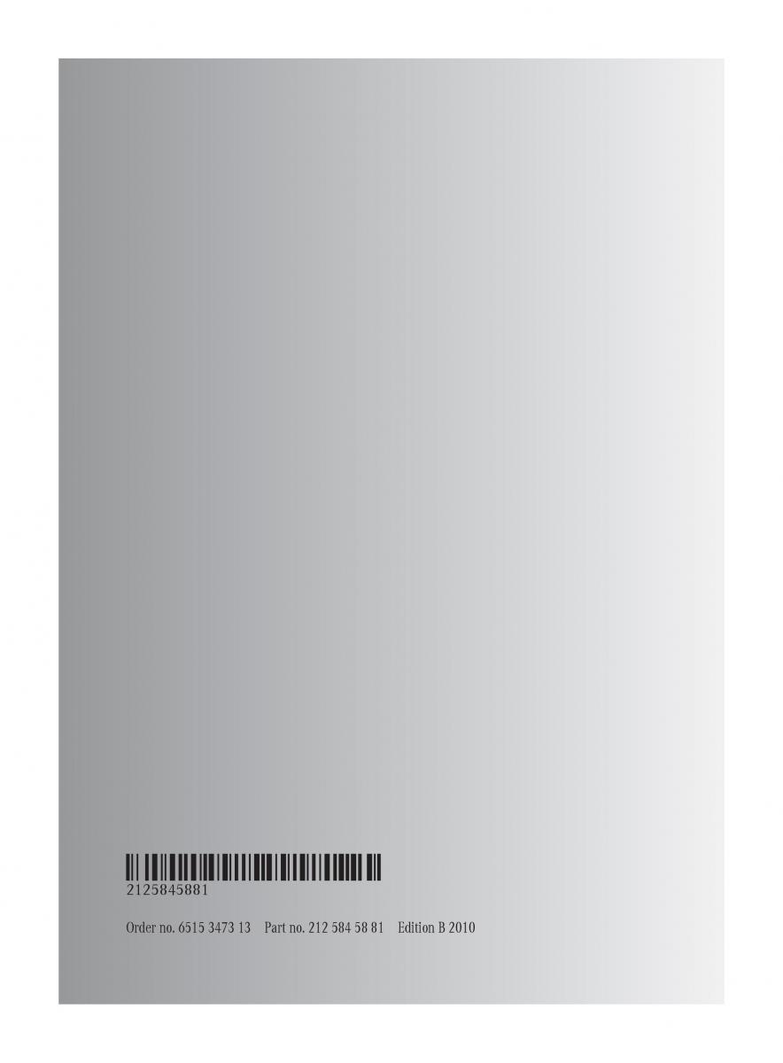 Mercedes Benz E Class W212 2010 owners manual / page 372