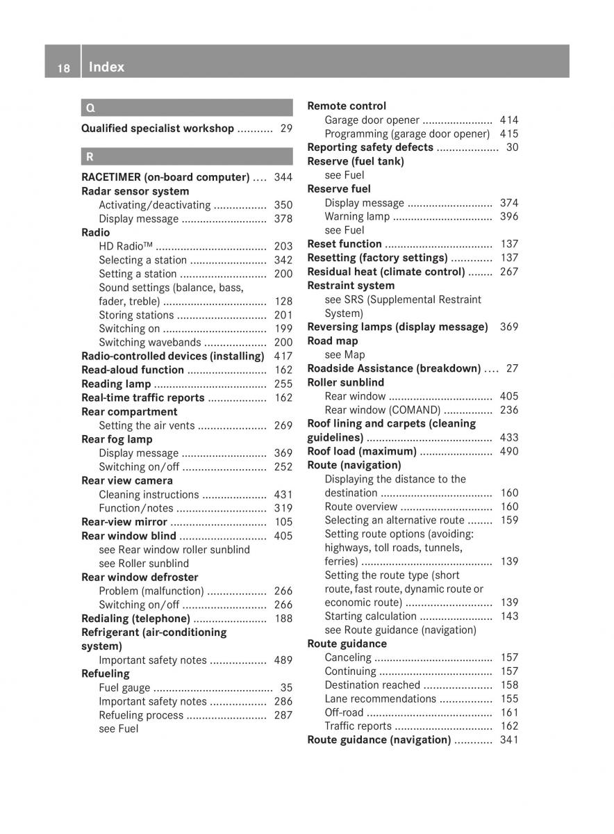 Mercedes Benz CL C216 2014 owners manual / page 20