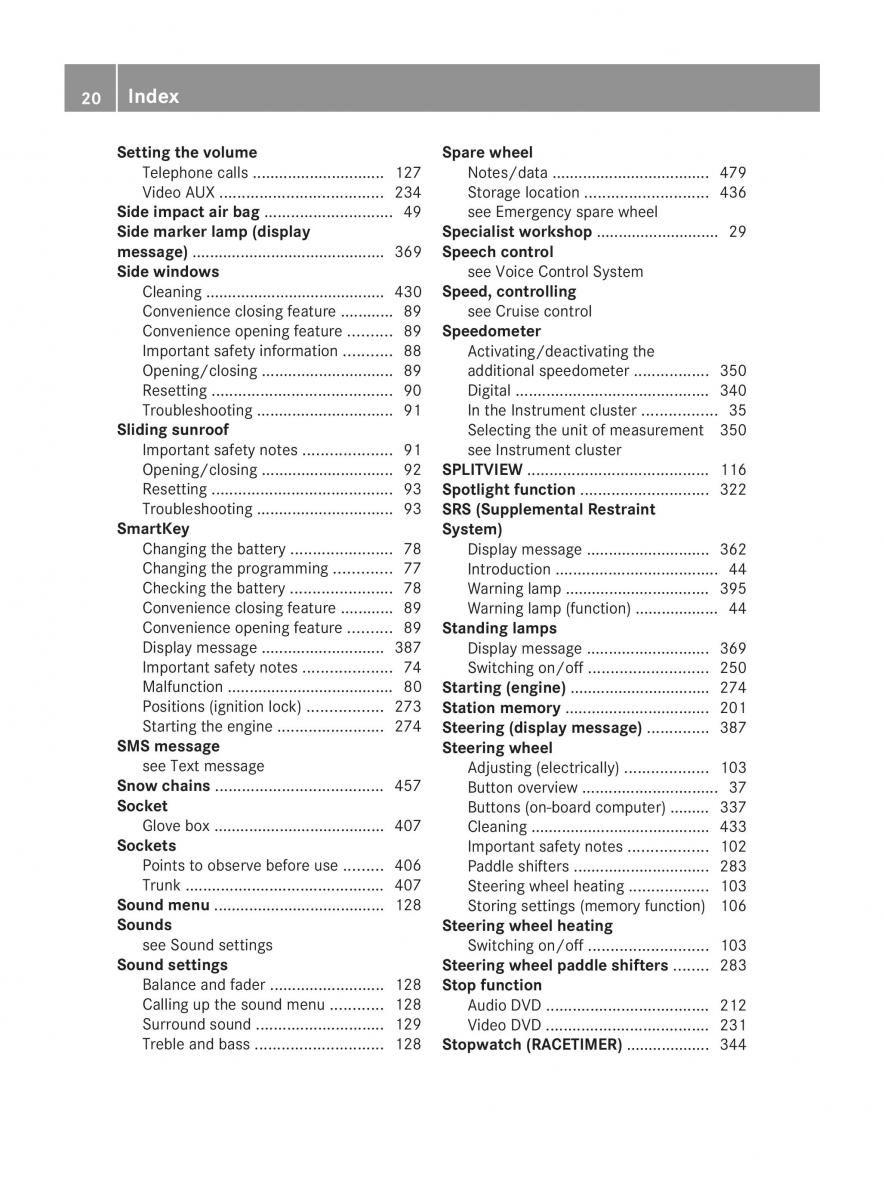 Mercedes Benz CL C216 2014 owners manual / page 22