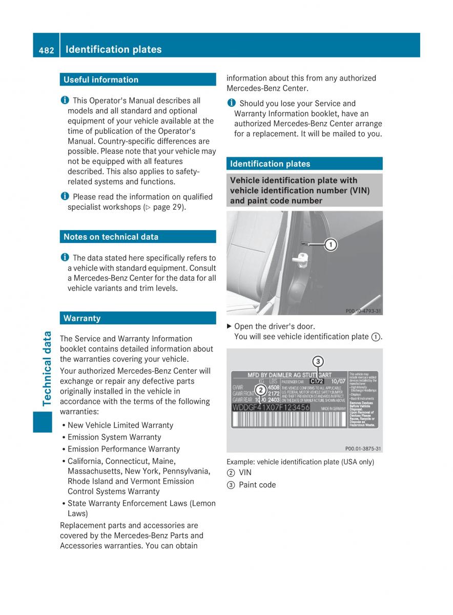 Mercedes Benz CL C216 2014 owners manual / page 484