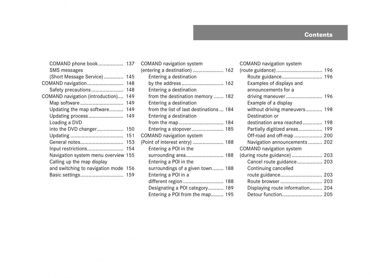 Mercedes Benz CL C216 owners manual / page 6