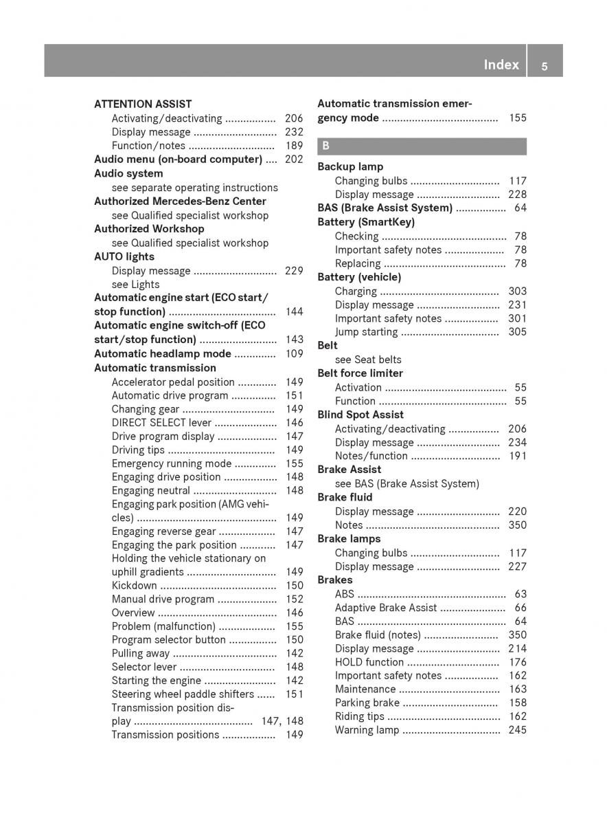 Mercedes Benz CLA C117 owners manual / page 7