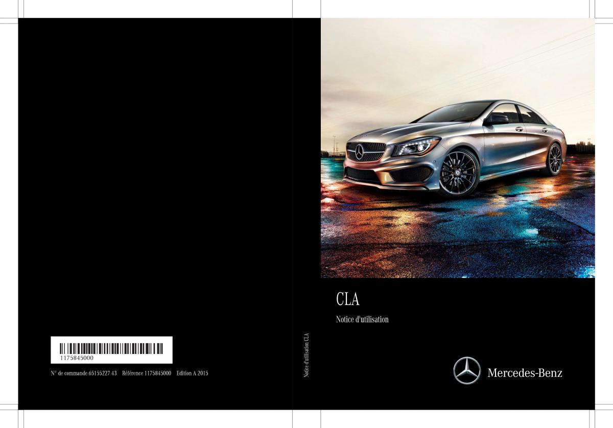 Mercedes Benz CLA Coupe manuel du proprietaire / page 1