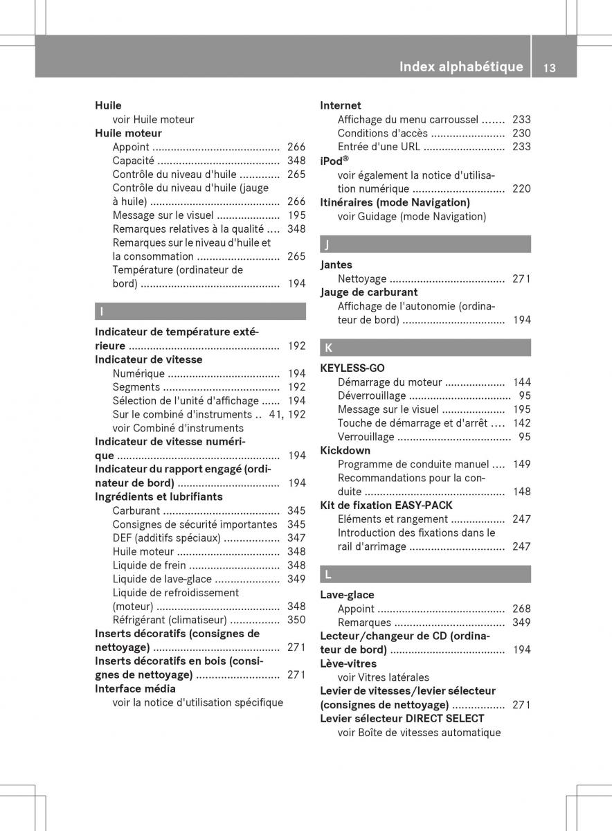 Mercedes Benz E Class W212 2014 manuel du proprietaire / page 15