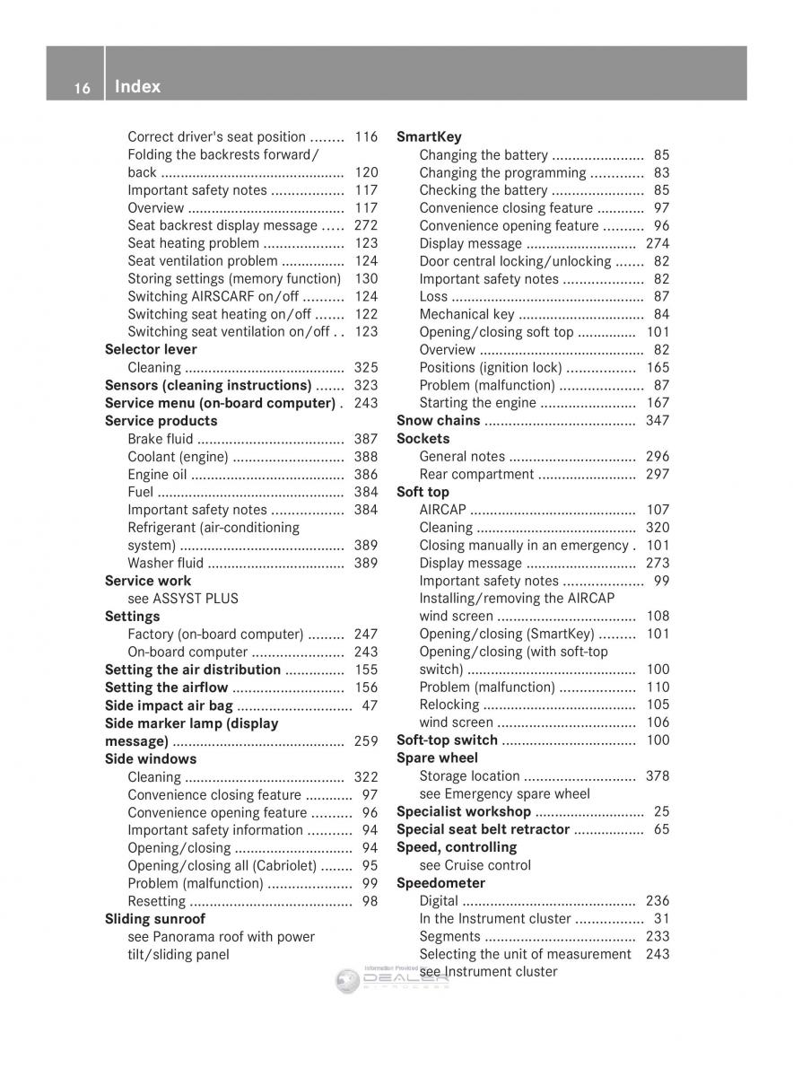 Mercedes Benz E Class W212 2014 owners manual / page 18